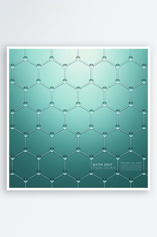水珠分子背景素材-众图网