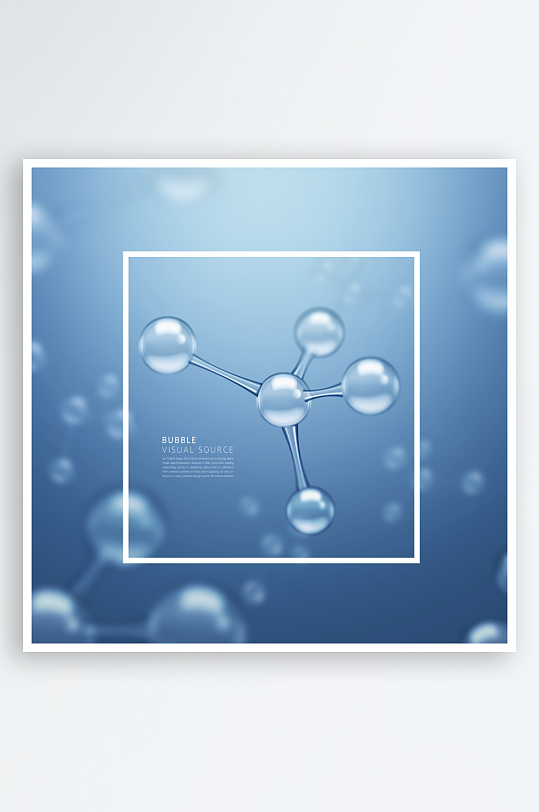 水珠分子背景素材-众图网