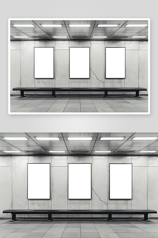 户外广告mockup样机设计素材-众图网