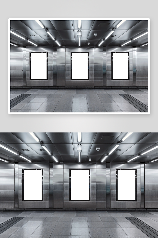 户外广告mockup样机设计素材-众图网