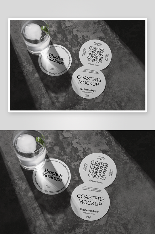 玻璃杯mockup样机设计素材-众图网