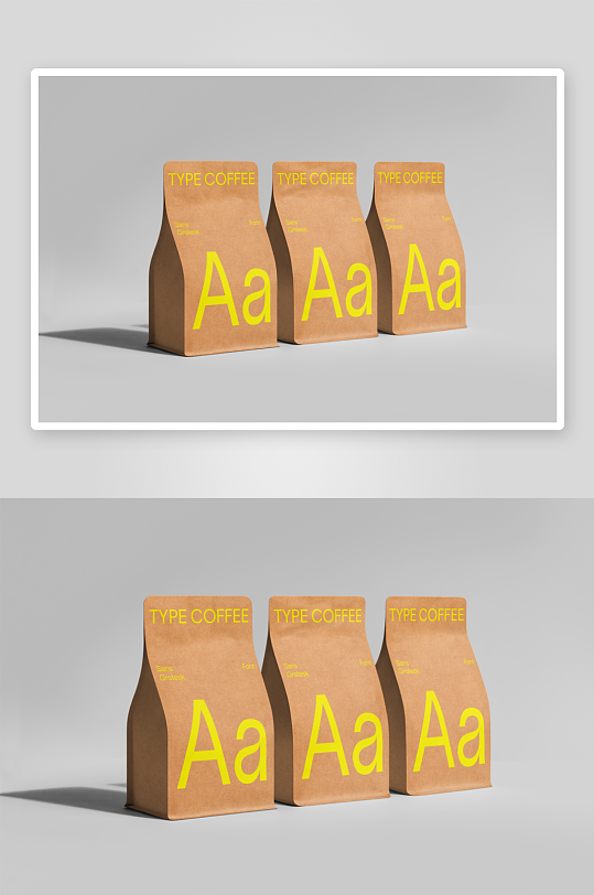 纸袋打包袋包装mockup样机设计素材-众图网