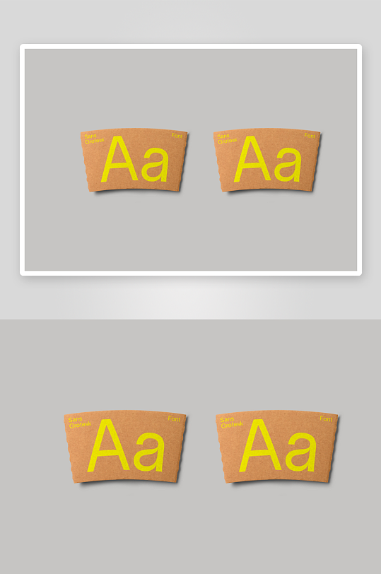 纸杯套mockup样机设计素材-众图网