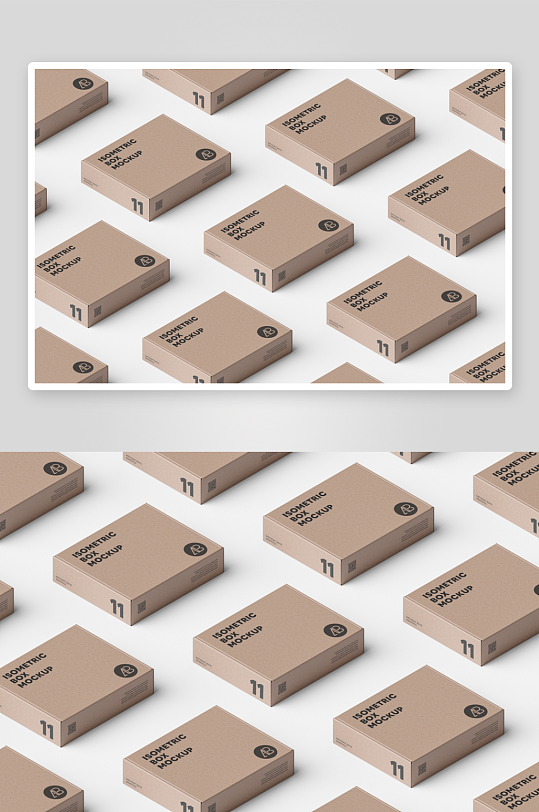 纸盒包装盒mockup样机设计素材-众图网