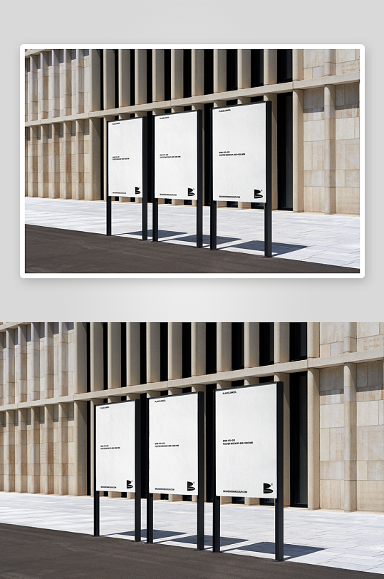户外广告mockup样机设计素材-众图网