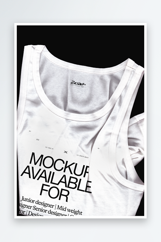 背心T恤mockup样机设计素材-众图网
