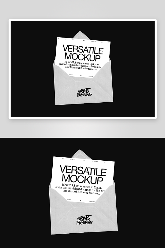 信封mockup样机设计素材-众图网