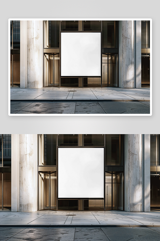 户外广告mockup样机设计素材-众图网