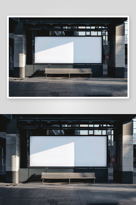 户外广告mockup样机设计素材-众图网