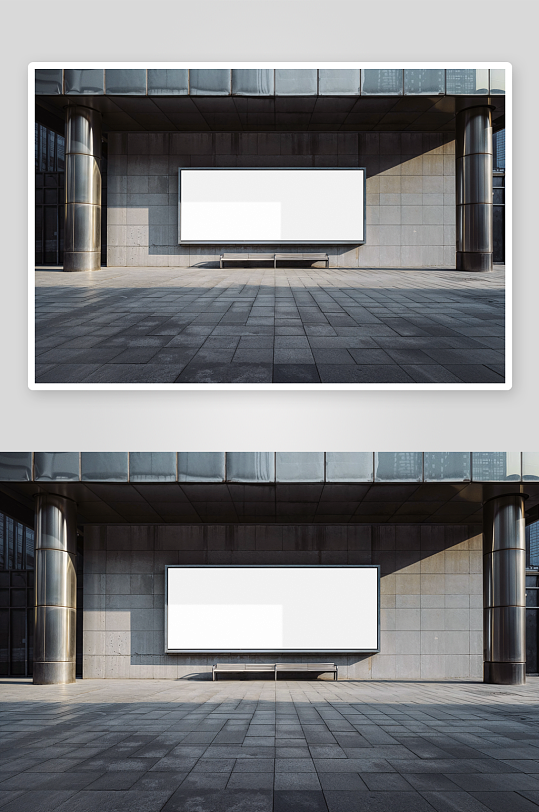 户外广告mockup样机设计素材-众图网