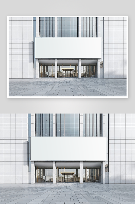 户外广告mockup样机设计素材-众图网