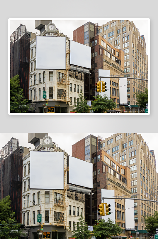 户外广告mockup样机设计素材-众图网