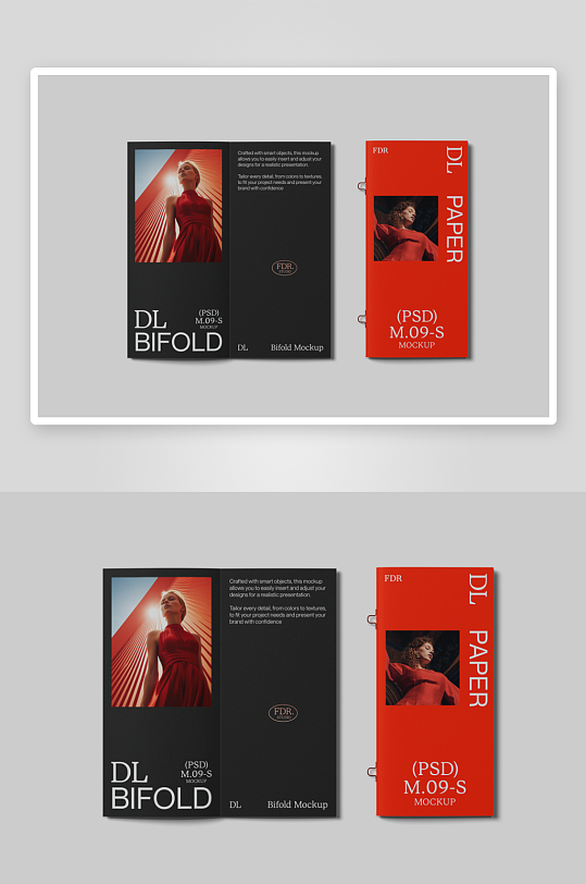 广告传单海报折页mockup样机设计素材-众图网