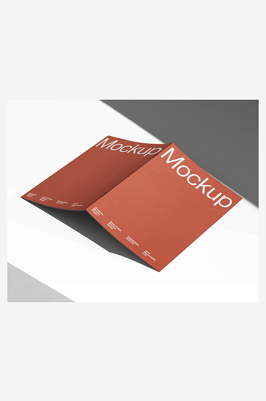 广告传单海报折页mockup样机设计素材-众图网