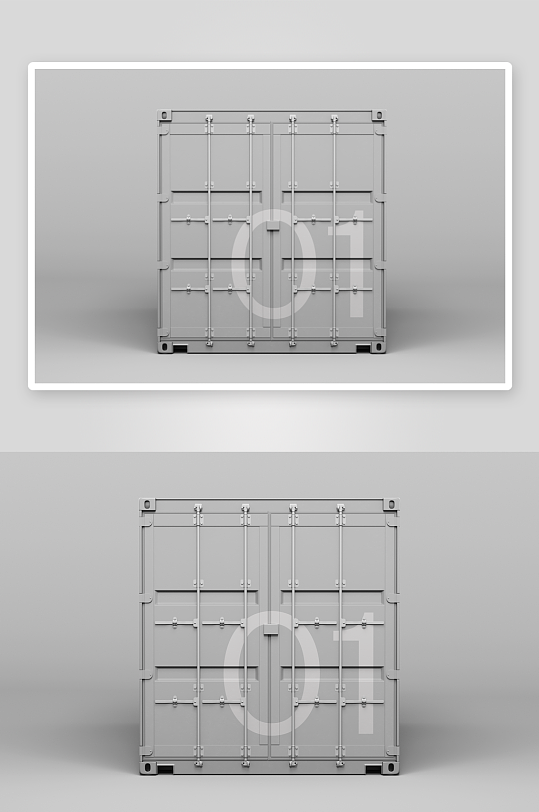 集装箱mockup样机设计素材-众图网