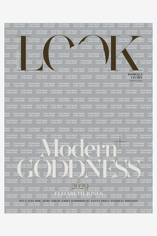 创意大气杂志封面元素-众图网