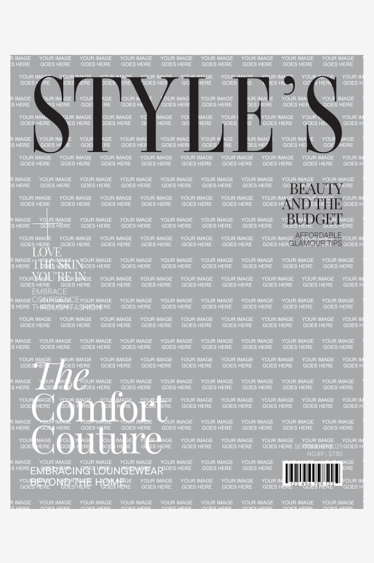 创意大气杂志封面元素-众图网