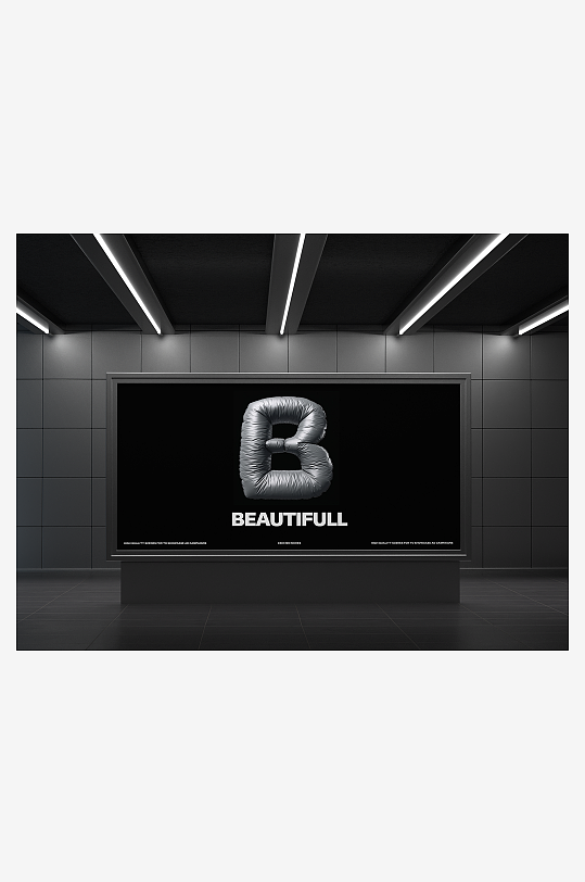 户外广告mockup样机设计素材-众图网