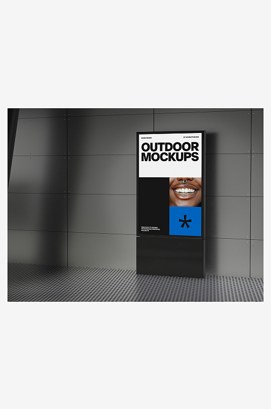 户外广告mockup样机设计素材-众图网