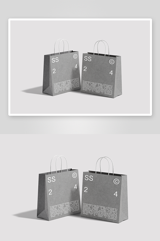 购物袋mockup样机设计素材-众图网