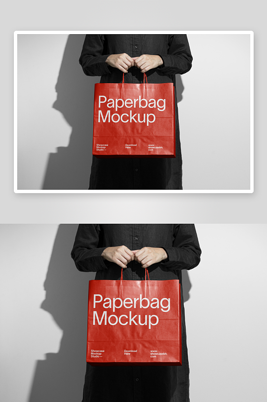 手提袋购物袋mockup样机设计素材-众图网