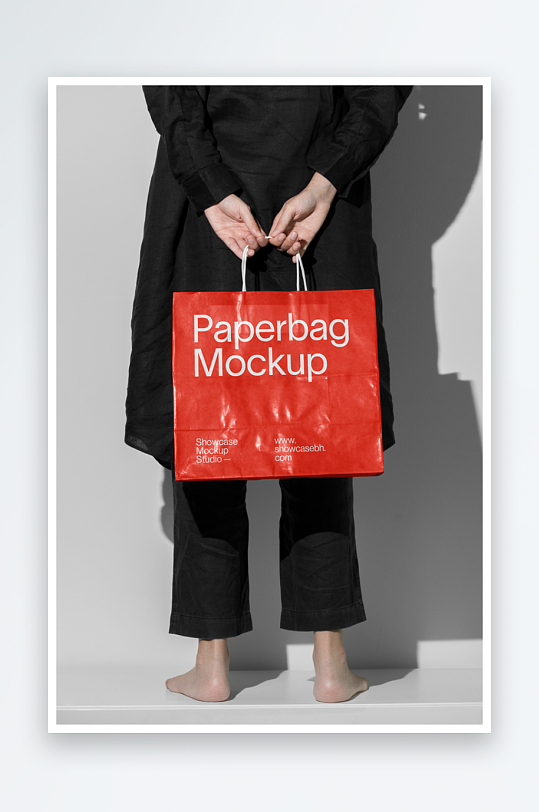 手提袋购物袋mockup样机设计素材-众图网