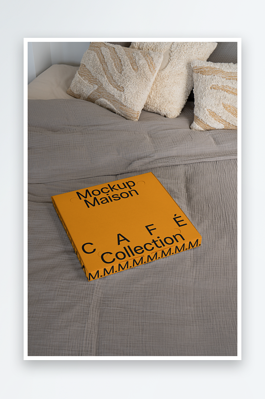 披萨包装mockup样机设计素材-众图网