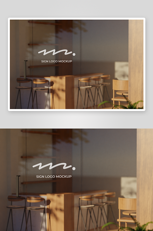 商店橱窗广告mockup样机设计素材-众图网