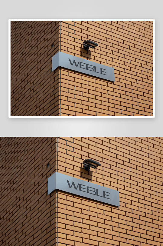 地址铭牌mockup样机设计素材-众图网