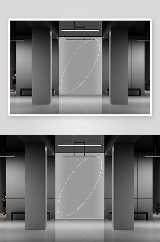 户外广告mockup样机设计素材-众图网