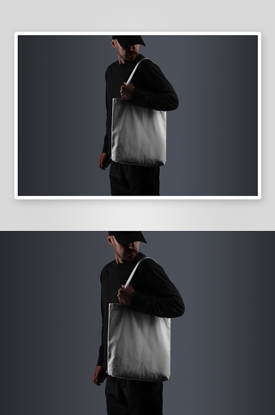 帆布袋mockup样机设计素材-众图网