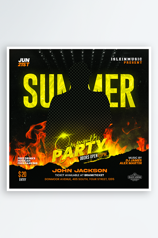 派对夜店演出PSD分层设计素材-众图网