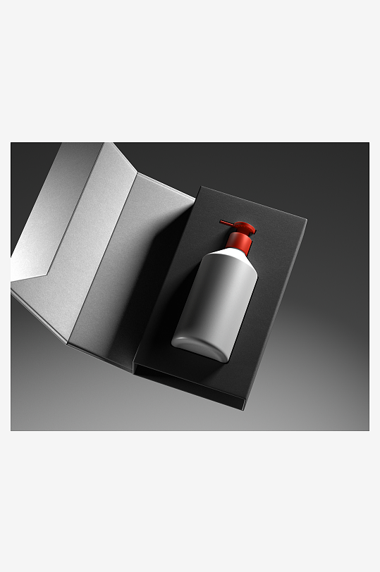 创意简约沐浴露样机展示-众图网