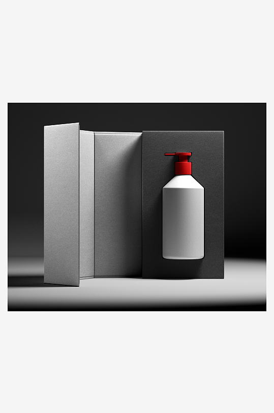 创意简约沐浴露样机展示-众图网