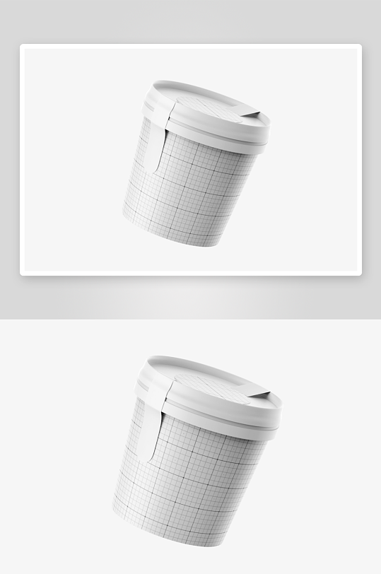 创意简约雪糕杯子样机展示-众图网