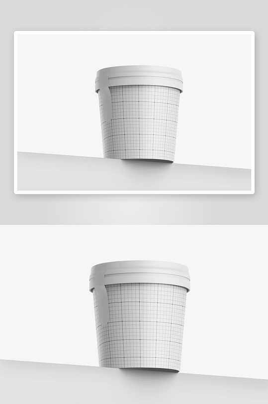 创意简约雪糕杯子样机展示-众图网