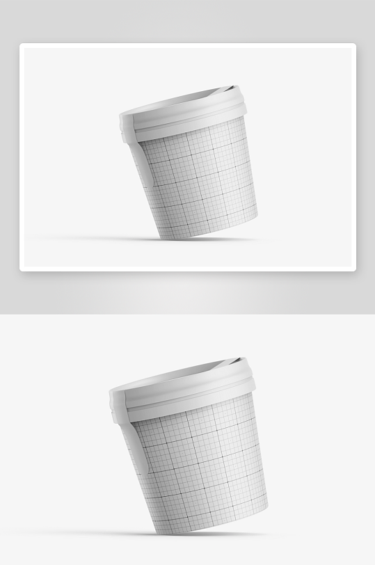 创意简约雪糕杯子样机展示-众图网