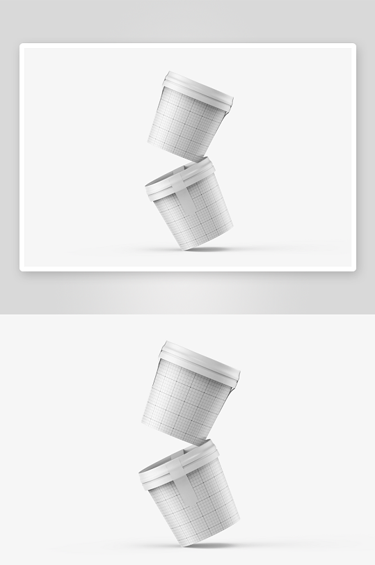 创意简约雪糕杯子样机展示-众图网