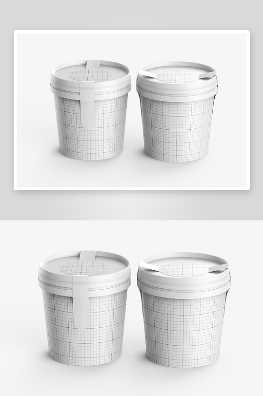 创意简约雪糕杯子样机展示-众图网