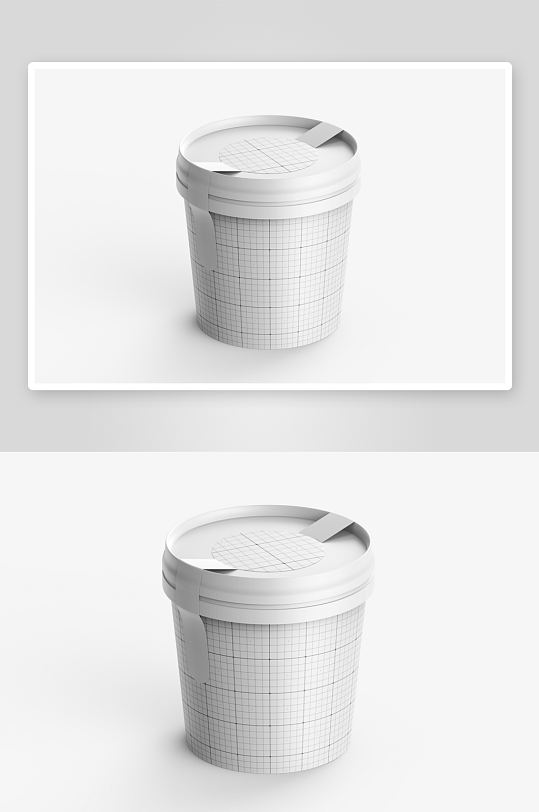 创意简约雪糕杯子样机展示-众图网