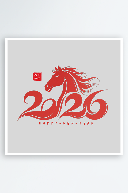 马年书法字艺术字吉祥词-众图网