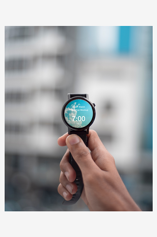 高端智能手表界面样机-众图网