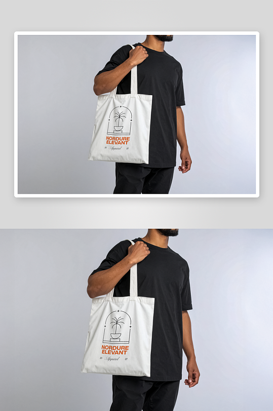 高端手提袋布袋样机-众图网