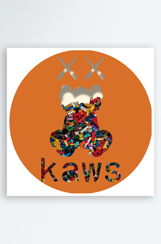 轻奢动物圆形装饰画-众图网