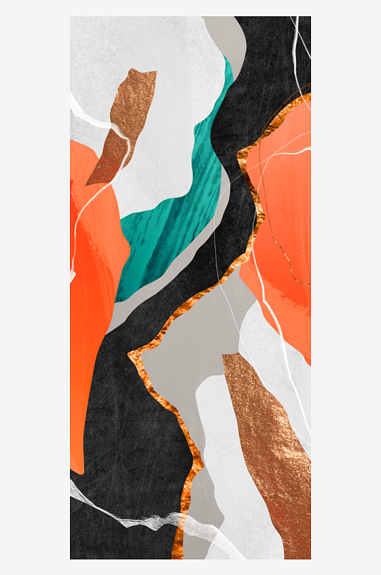 抽象几何艺术装饰画图片素材-众图网