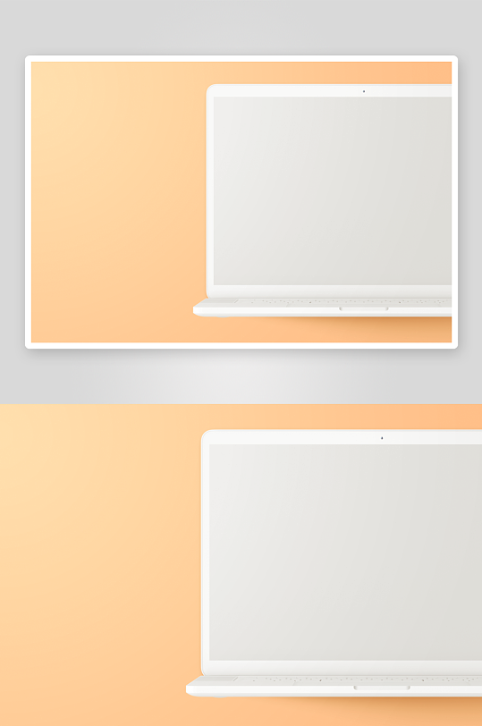 笔记本界面样机模板个角度-众图网