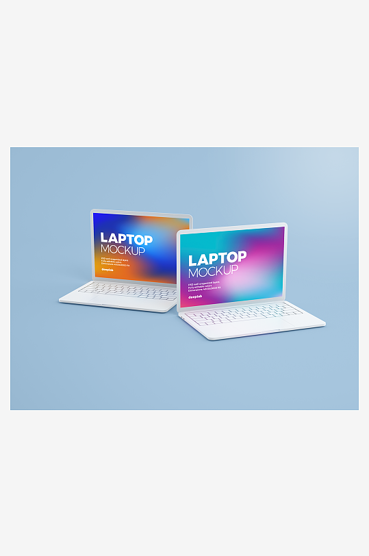 笔记本界面样机模板-众图网