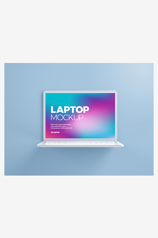 笔记本界面样机模板-众图网