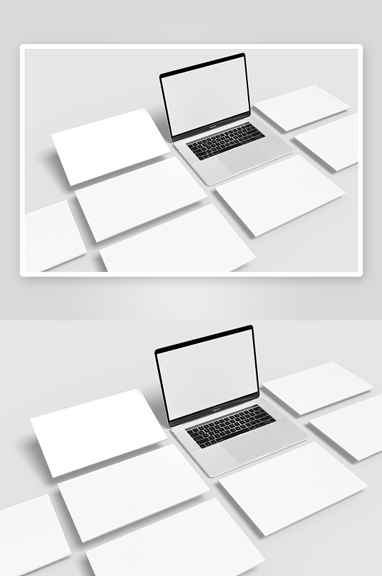 笔记本界面样机模板素材-众图网
