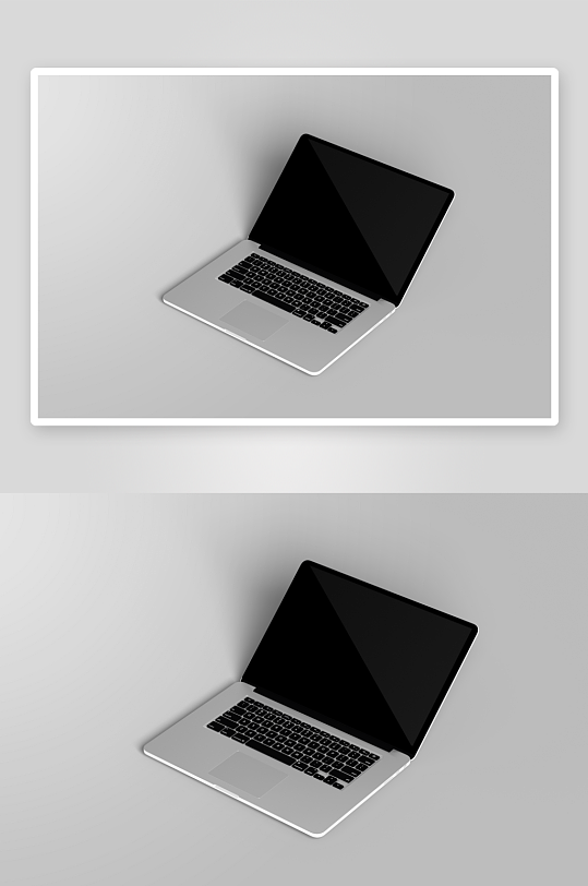 笔记本界面样机模板素材-众图网